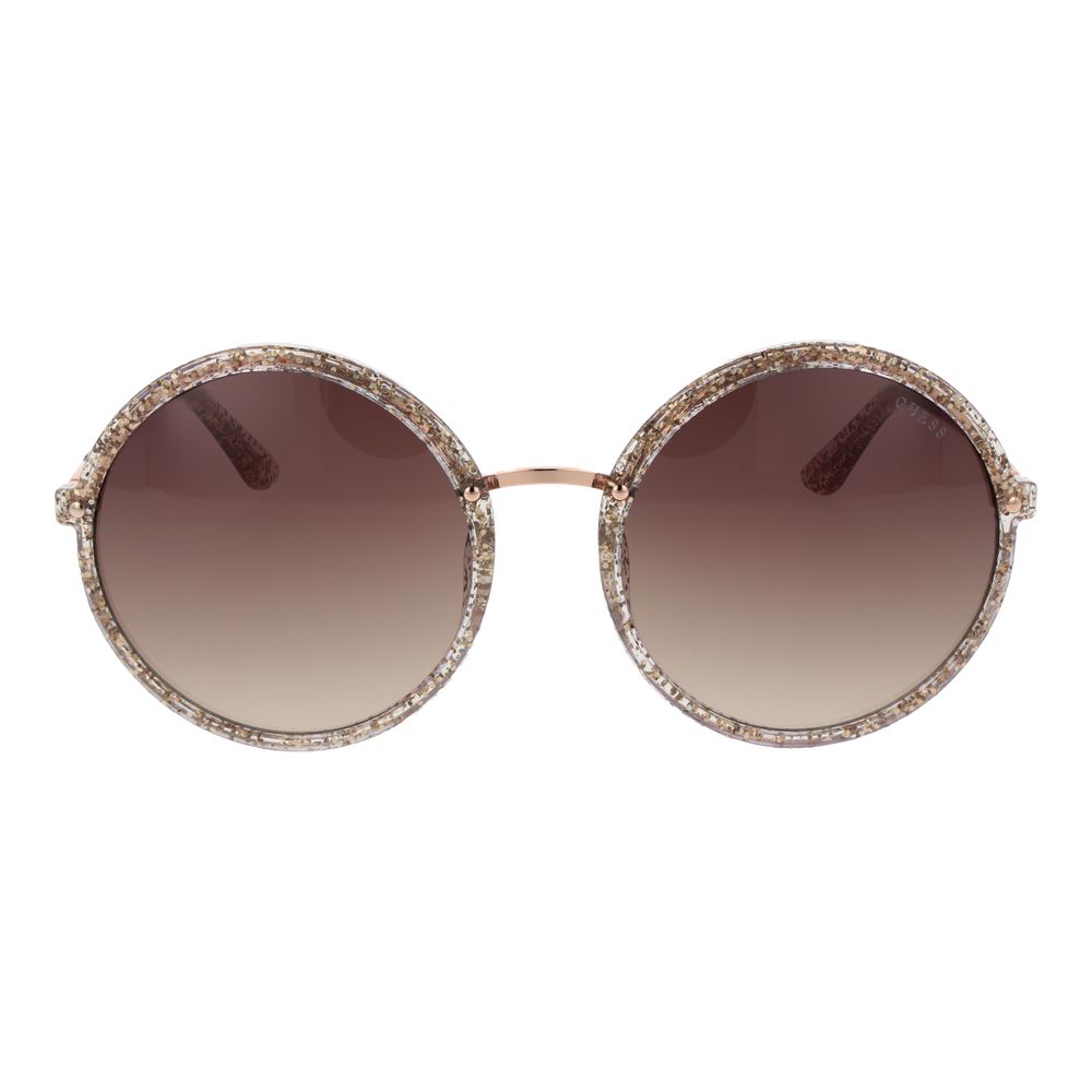 Guess Pink Women’s Gradient Sunglasses – Rose Frame, Blue Lenses