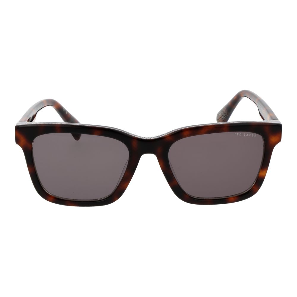 Ted Baker Men’s Sunglasses – Brown Square Frame, Green Lenses