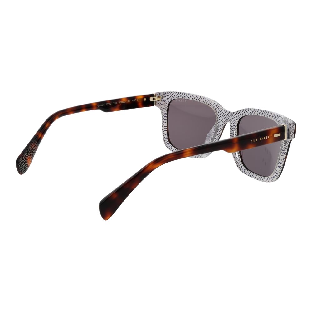 Ted Baker Men’s Sunglasses – Brown Square Frame, Green Lenses
