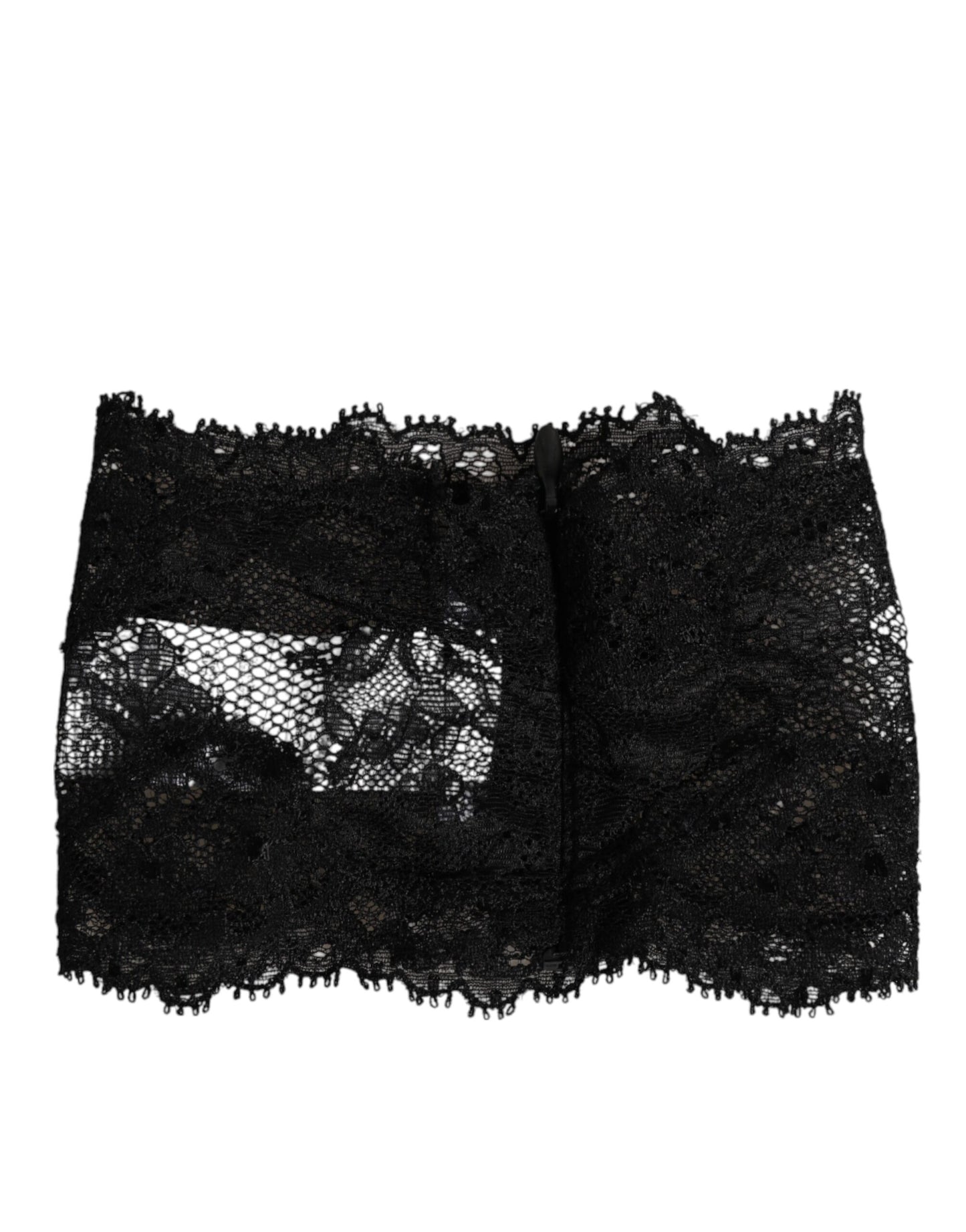 Dolce & Gabbana Black Lace Bandeau Bustier Top
