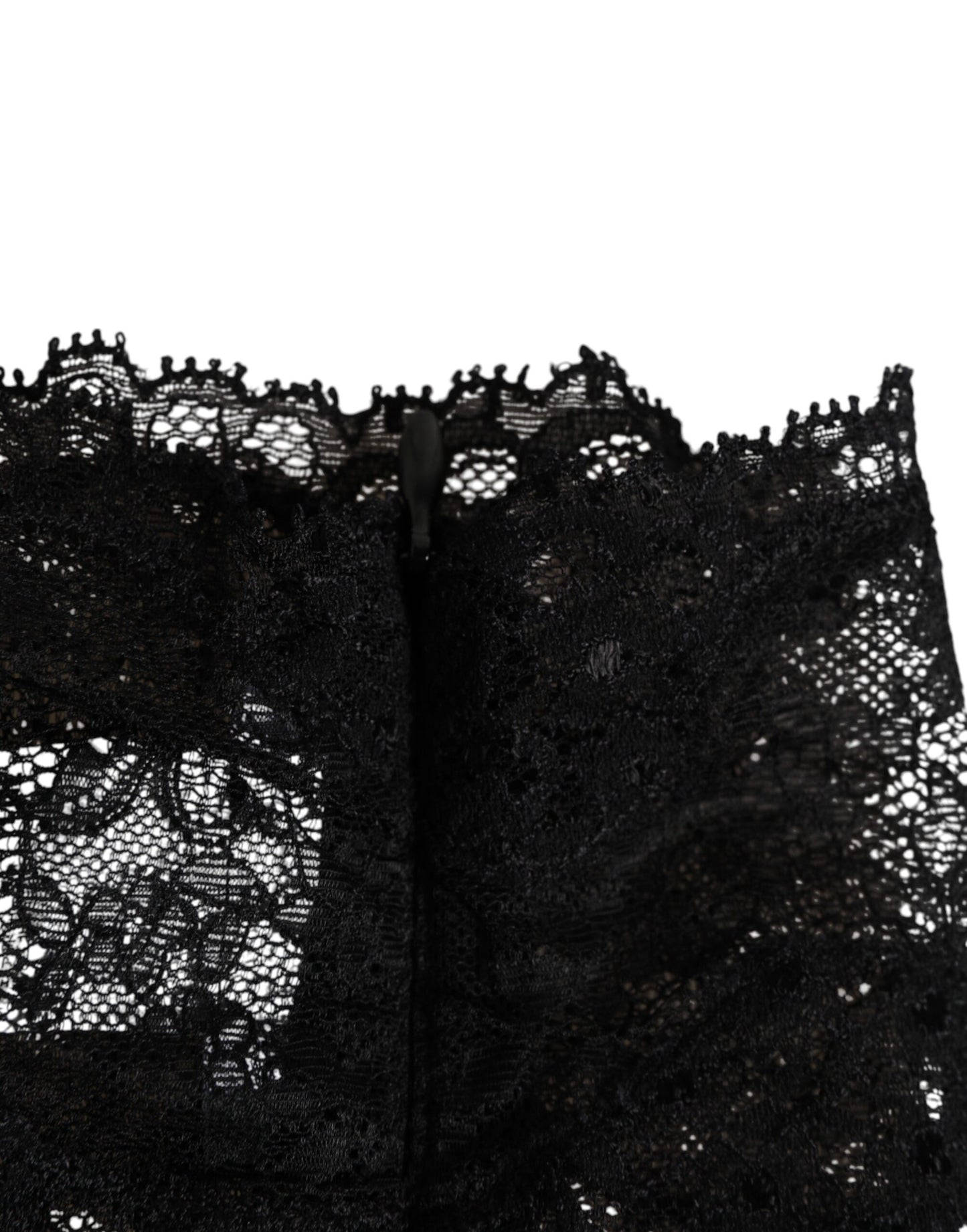 Dolce & Gabbana Black Lace Bandeau Bustier Top