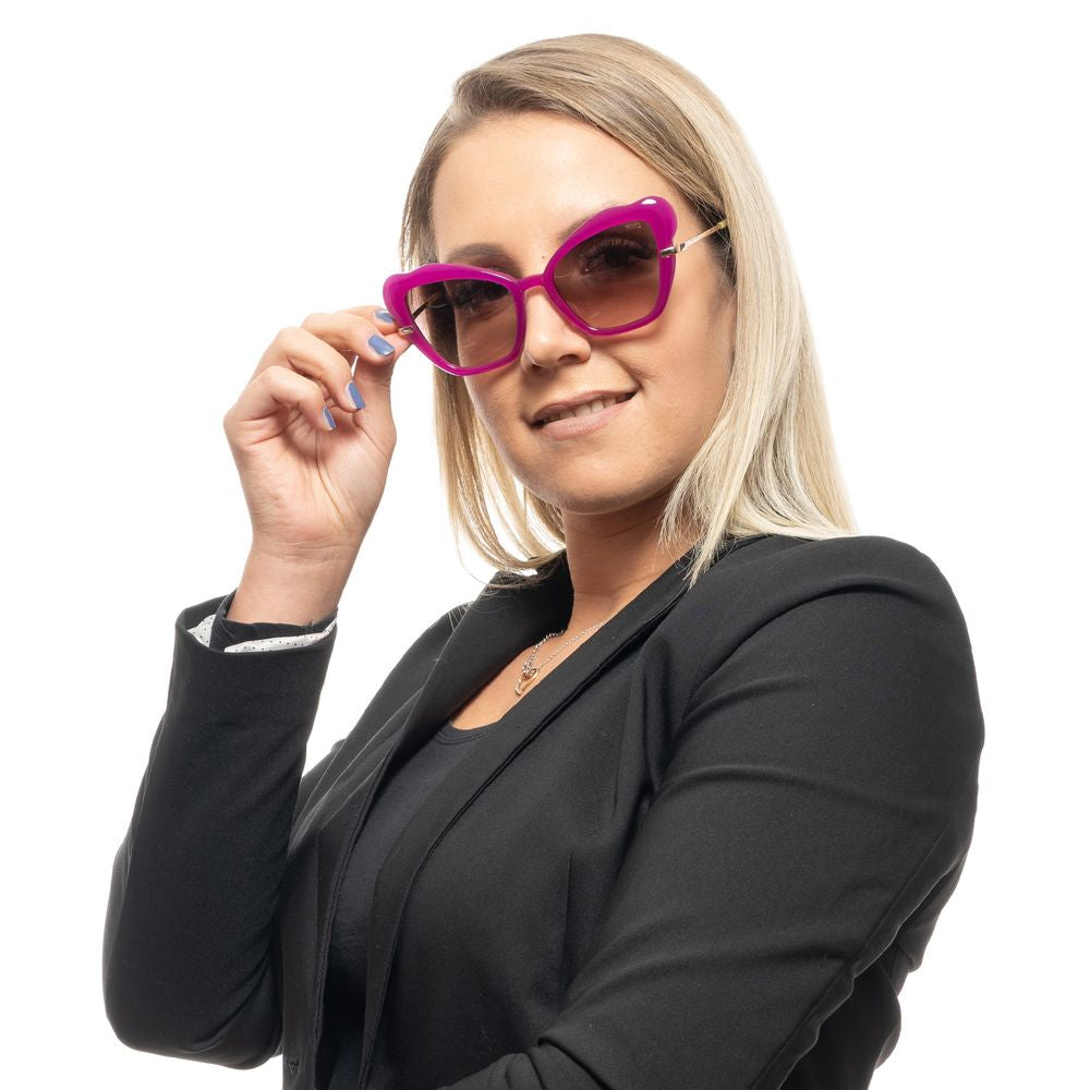 Emilio Pucci Women’s Sunglasses – Purple Butterfly Frame, Brown Gradient Lenses