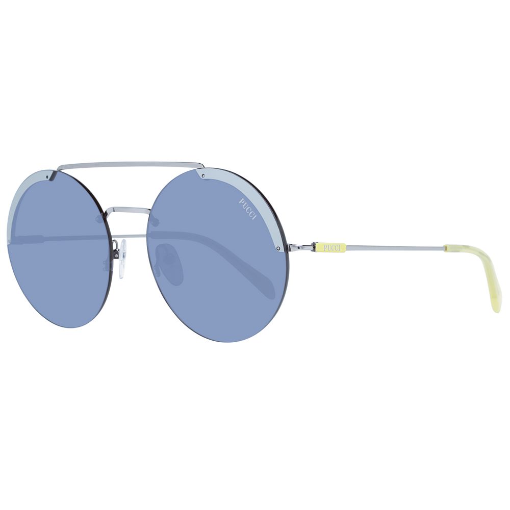 Emilio Pucci Women’s Sunglasses – Grey Round Frame, Gradient Lenses