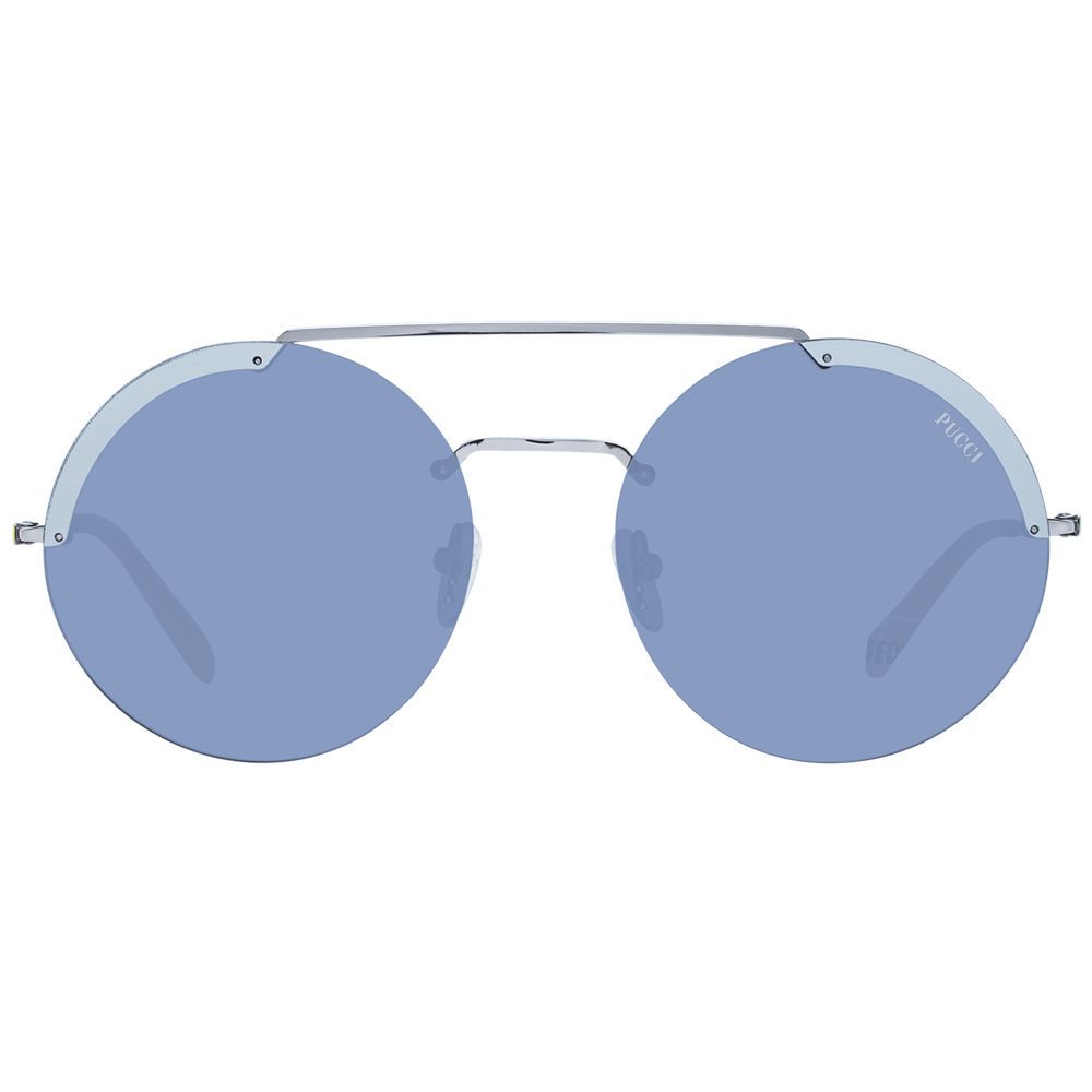 Emilio Pucci Women’s Sunglasses – Grey Round Frame, Gradient Lenses