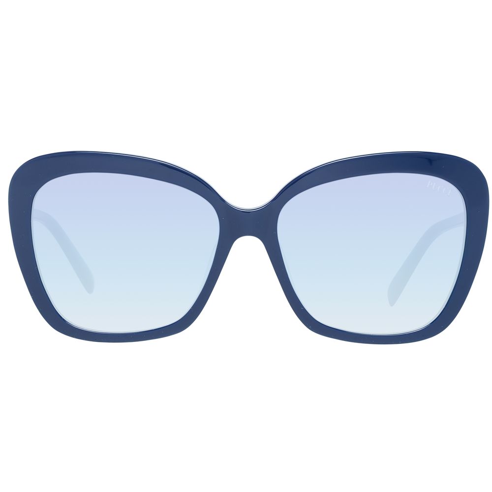Emilio Pucci Women’s Sunglasses – Blue Butterfly Frame, Gradient Lenses