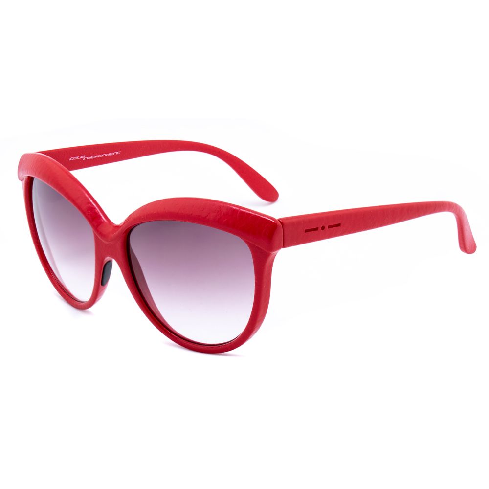 Italia Independent Women’s Sunglasses – Red Acetate Frame, Mineral Lenses