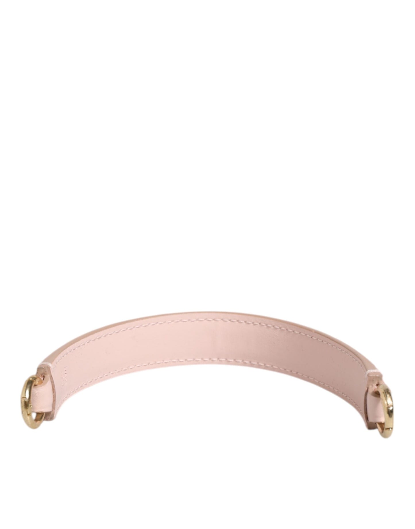 Dolce & Gabbana Pink Leather Gold-Tone Shoulder Bag Strap
