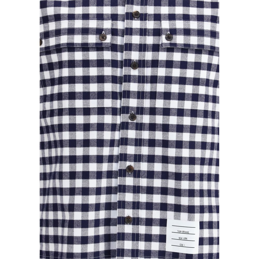 Thom Browne Vichy Cotton Flannel Shirt