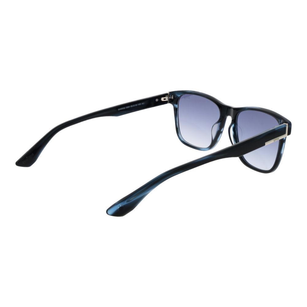 BMW Men’s Sunglasses – Blue Rectangle Frame, Gradient Lenses