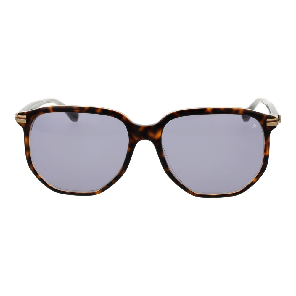 Scotch & Soda Men's Sunglasses – Brown Metal Frame, Grey Lenses