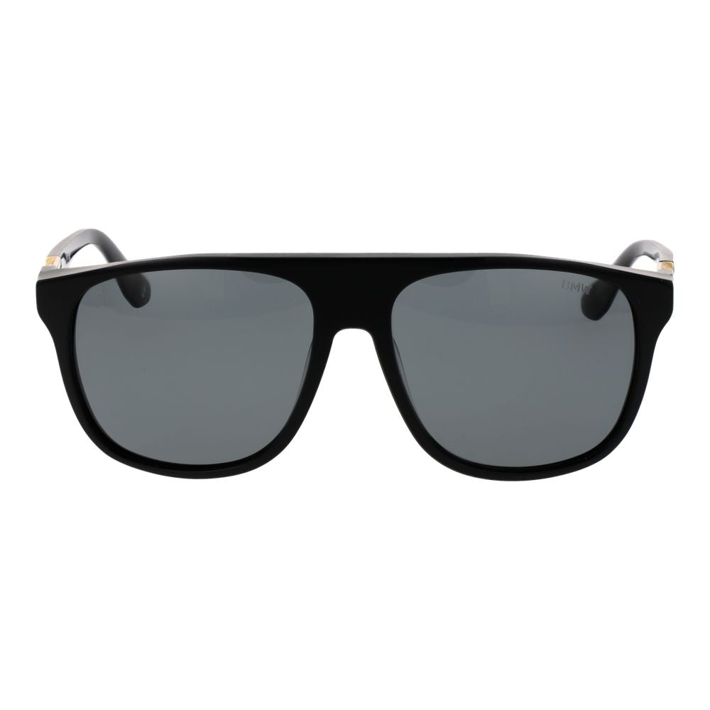 BMW Men’s Sunglasses – Black Aviator Frame, Grey Mirrored Lenses