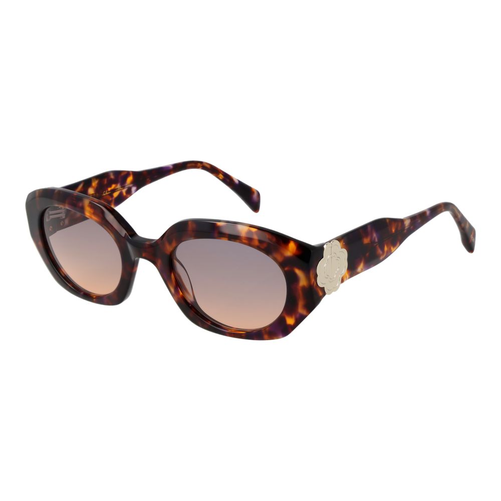 Maje Women’s Sunglasses – Brown Oval Frame, Brown Gradient Lenses