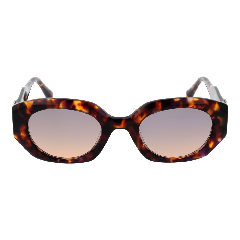 Maje Women’s Sunglasses – Brown Oval Frame, Brown Gradient Lenses