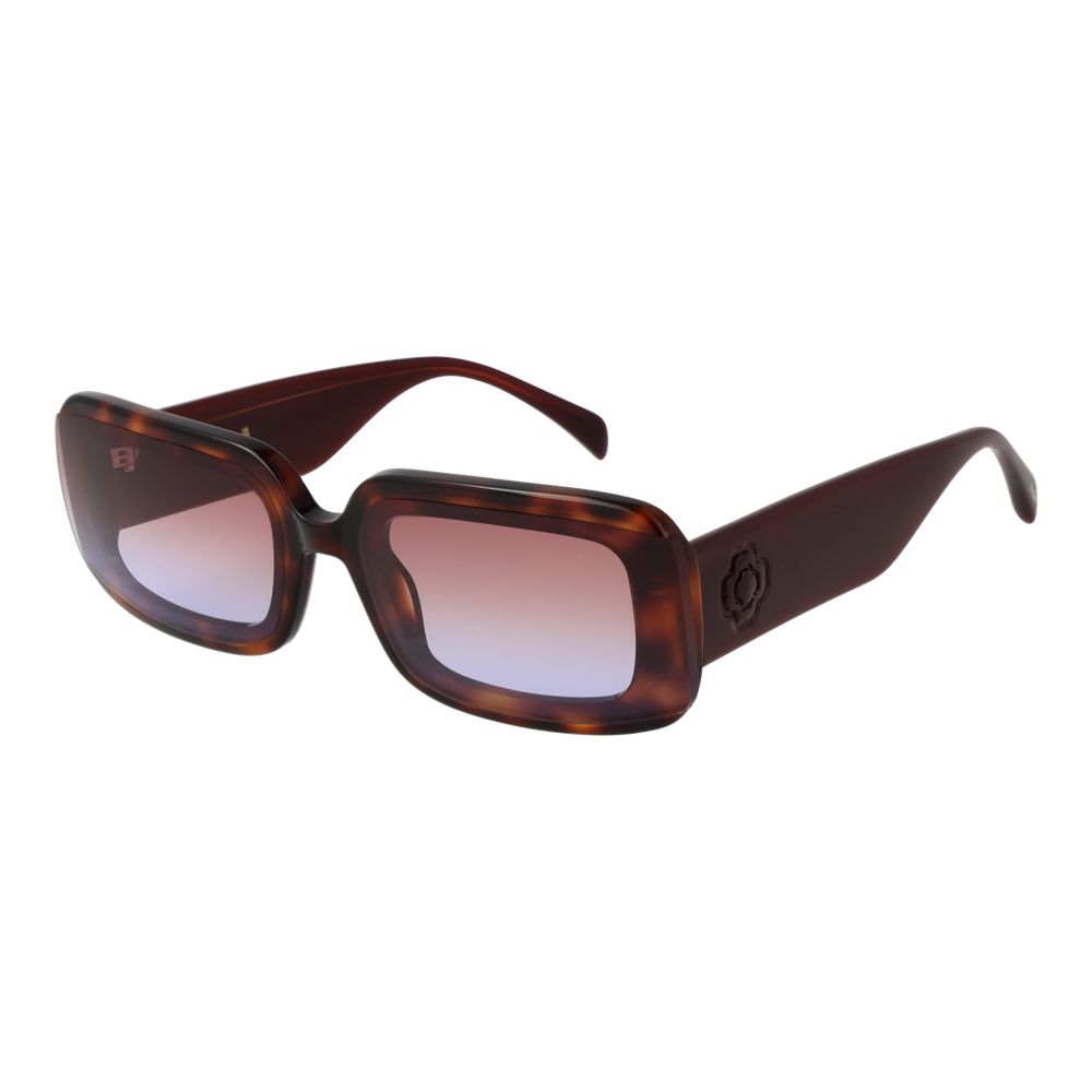 Maje Women’s Sunglasses – Brown Rectangle Frame with Gradient Lenses