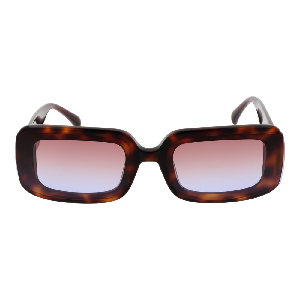 Maje Women’s Sunglasses – Brown Rectangle Frame with Gradient Lenses