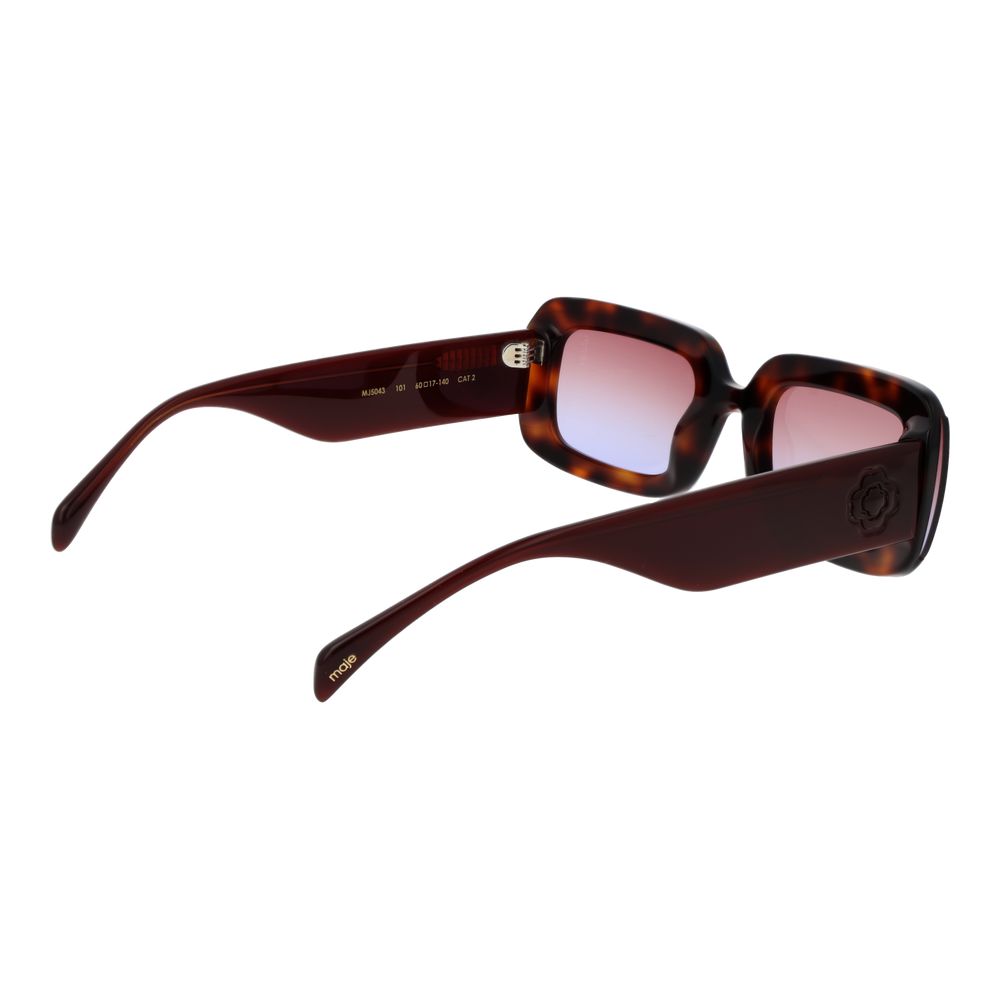 Maje Women’s Sunglasses – Brown Rectangle Frame with Gradient Lenses