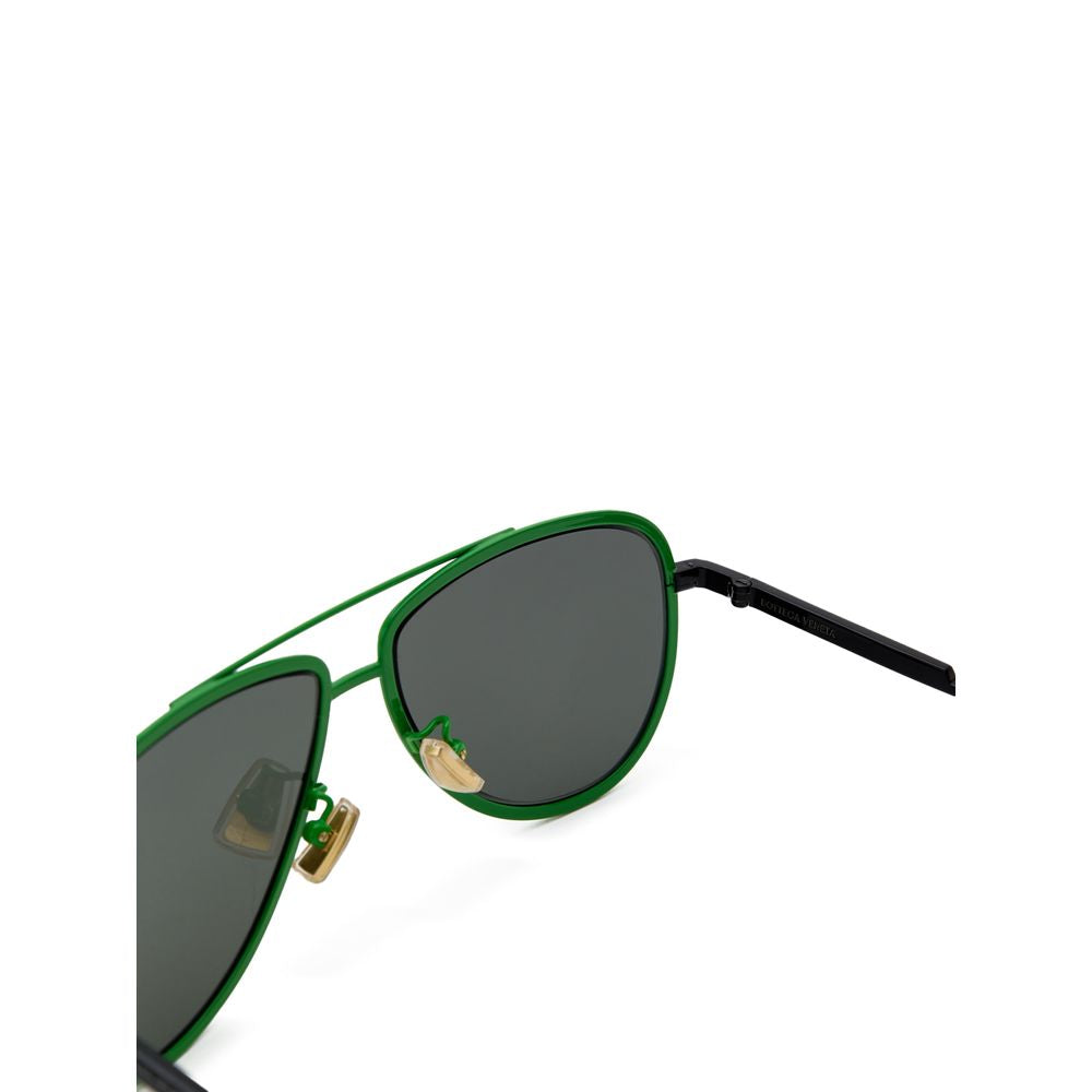Bottega Veneta Women's Sunglasses – Green Metal Aviators
