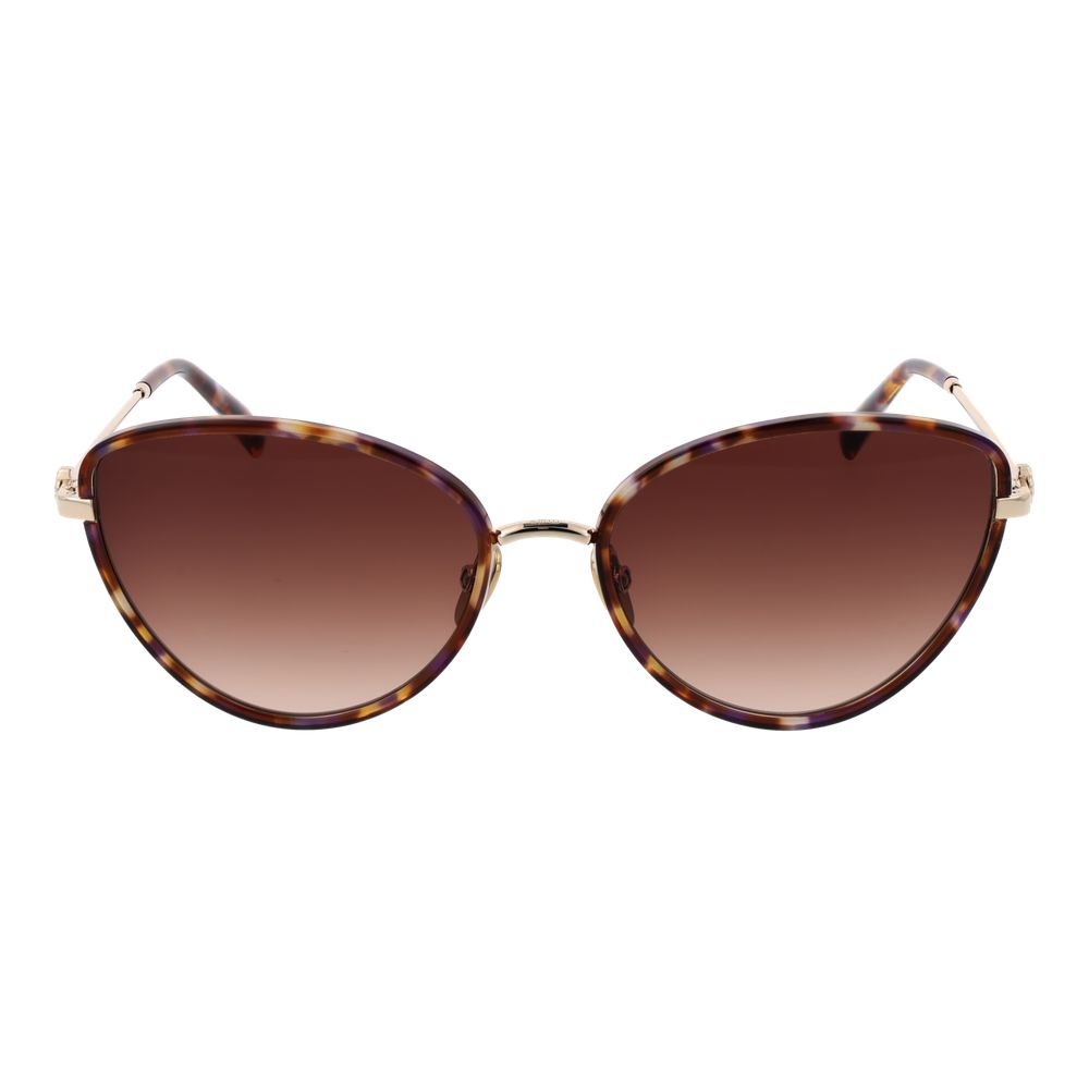 Maje Women’s Sunglasses – Brown Cat Eye Frame with Gradient Lenses