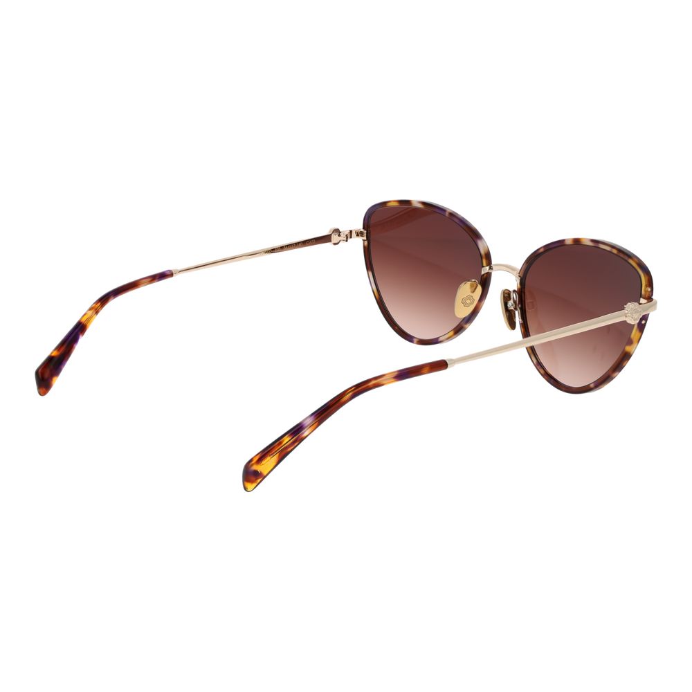 Maje Women’s Sunglasses – Brown Cat Eye Frame with Gradient Lenses