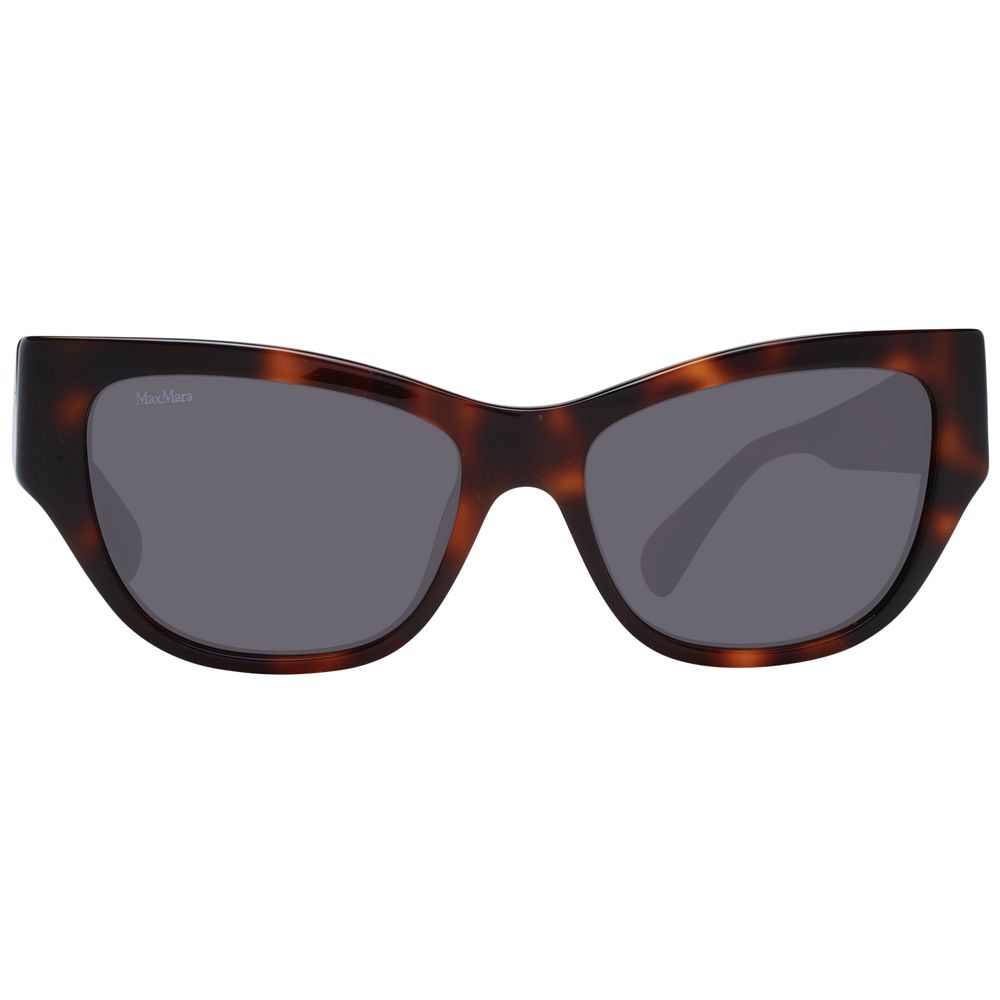 Max Mara Women’s Sunglasses – Brown Cat Eye Frame, Grey Lenses