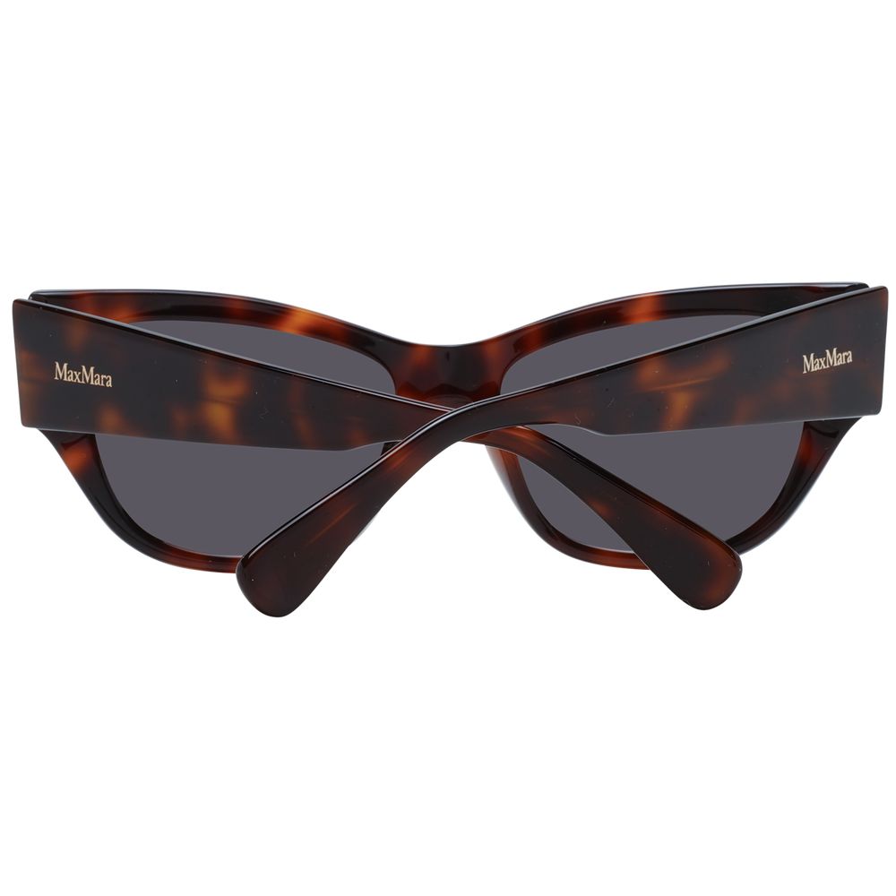 Max Mara Women’s Sunglasses – Brown Cat Eye Frame, Grey Lenses