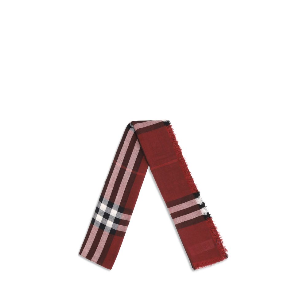 Burberry Reversible Check Wool and Silk Scarf