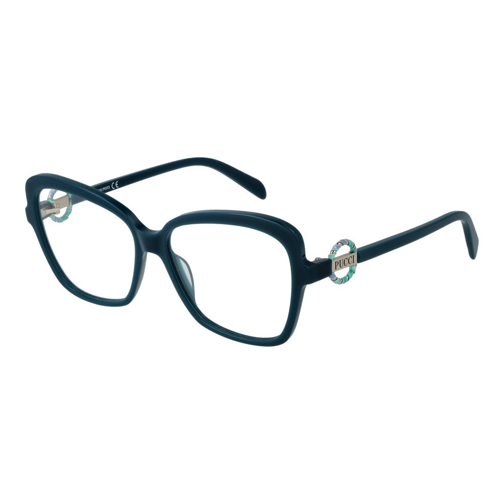 Emilio Pucci Women’s Optical Glasses – Turquoise Butterfly Frame