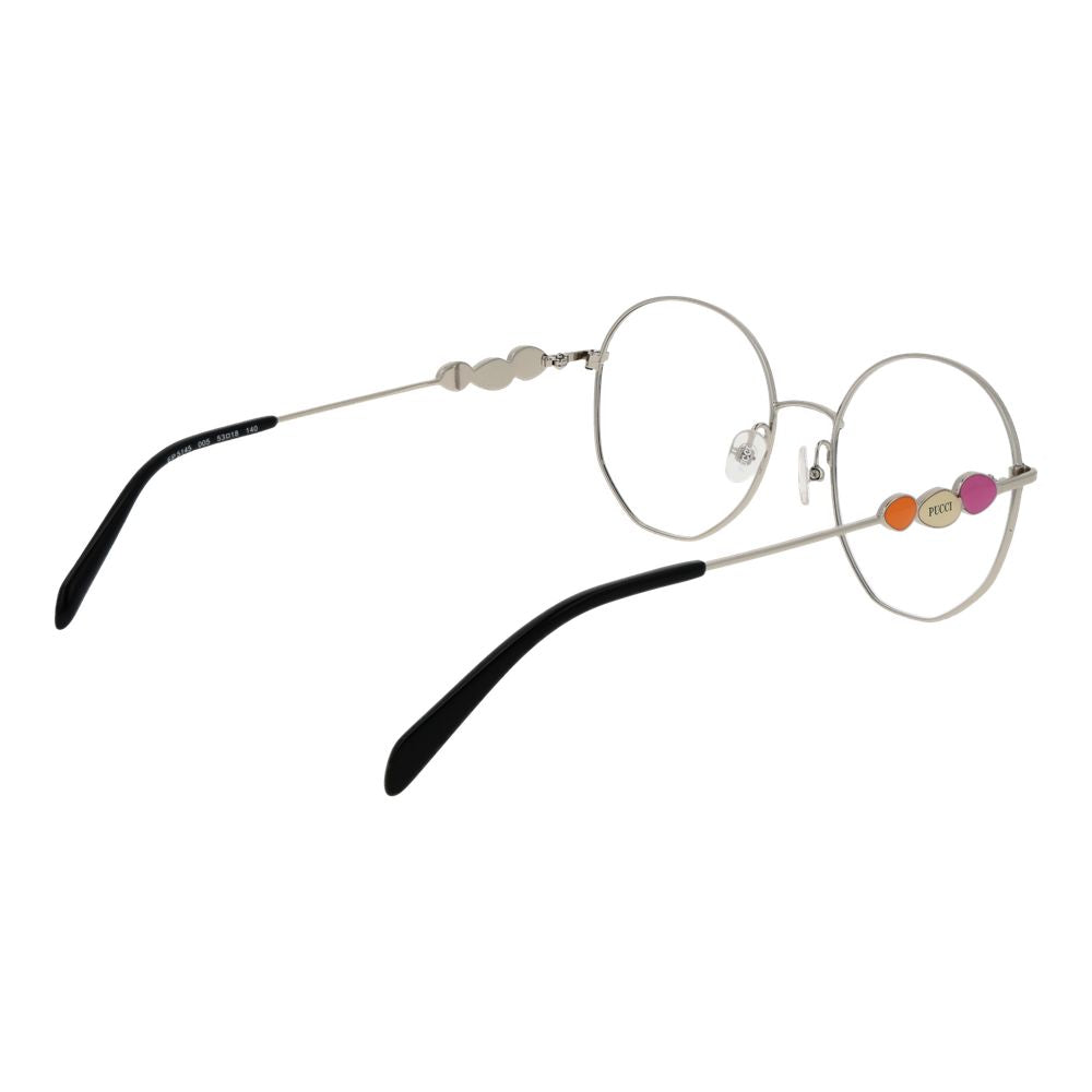 Emilio Pucci Women's Optical Frames – Black Round Design