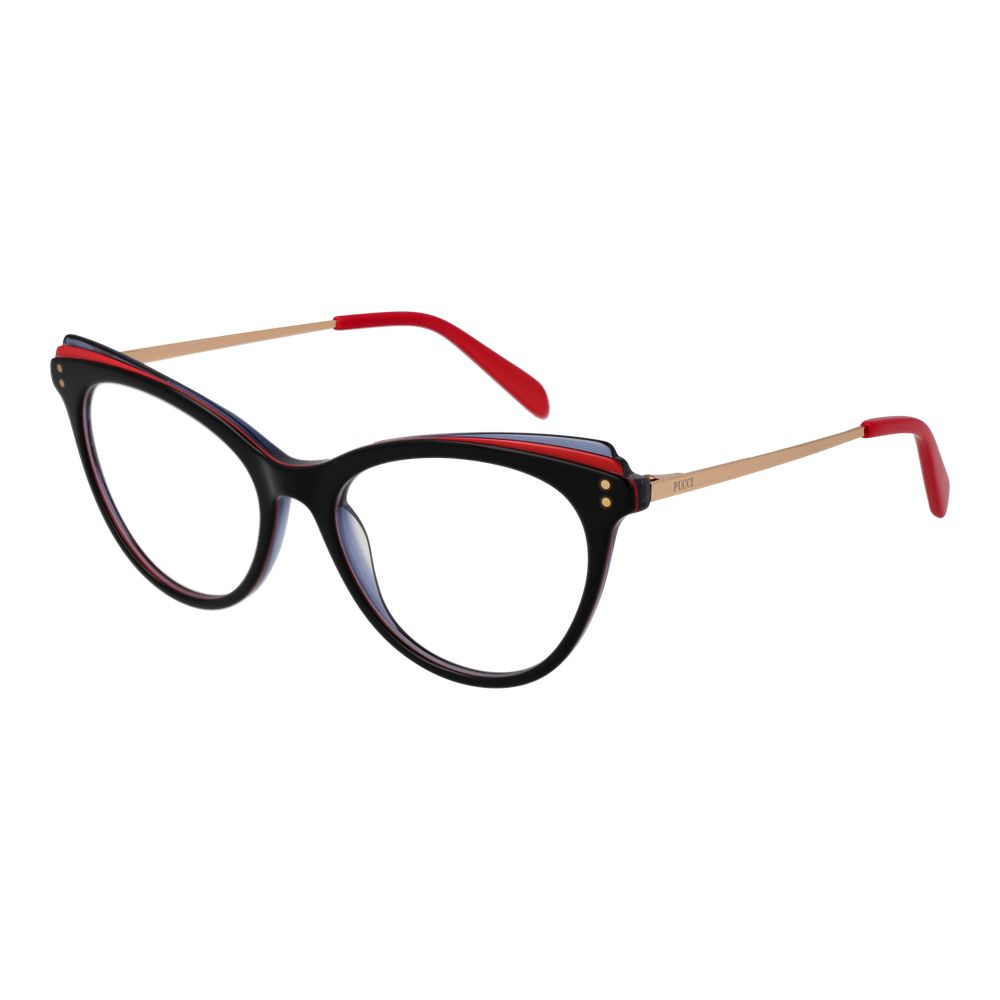 Emilio Pucci Women’s Optical Frames – Black Cat Eye Style