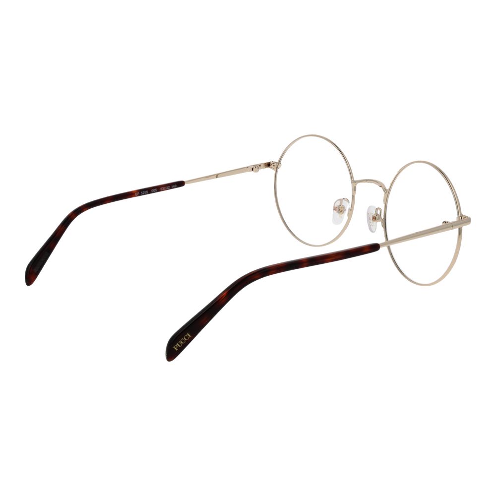 Emilio Pucci Women’s Optical Glasses – Black Round Frame, 53mm