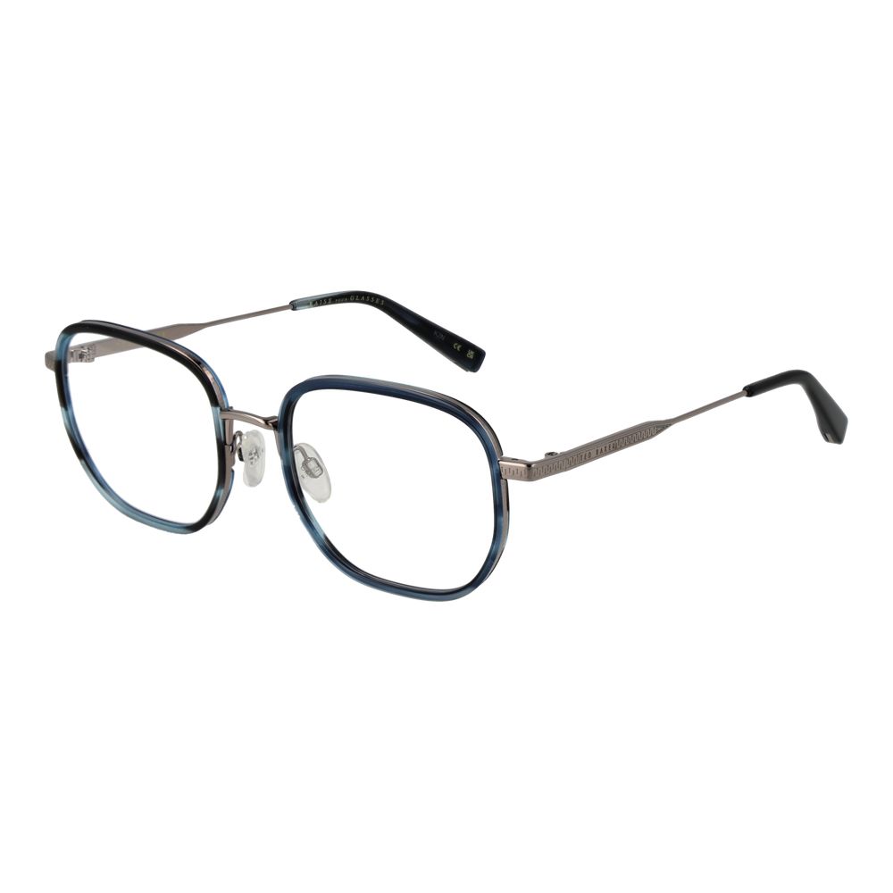 Ted Baker Men’s Optical Frames – Blue Square Full-Rim Glasses