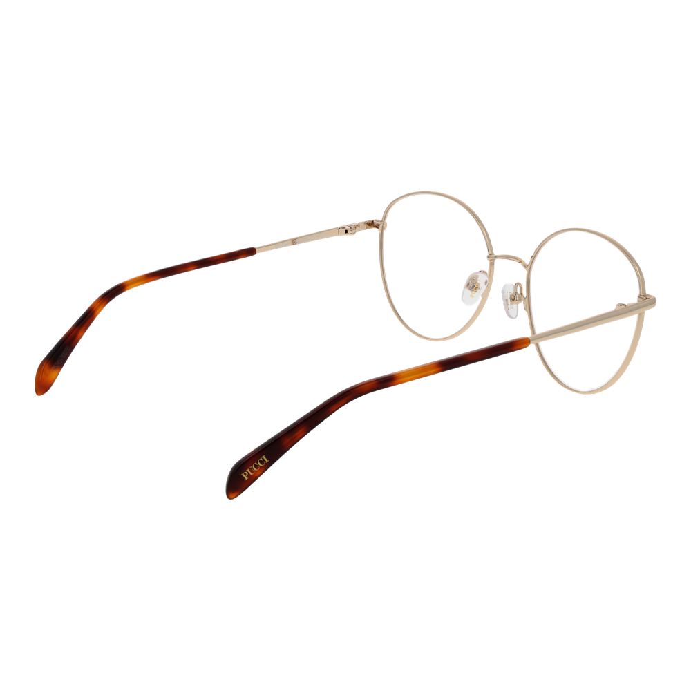 Emilio Pucci Women’s Optical Frames – Gold Full-Rim Design