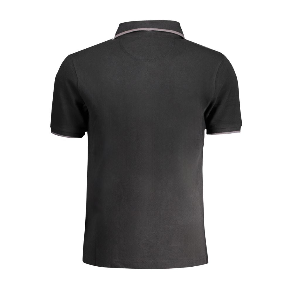 La Martina Black Cotton Polo Shirt - Effortless Style and Comfort