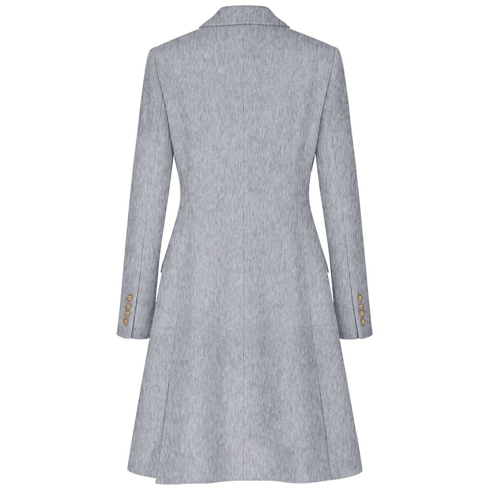 Loro Piana Made in Italy Gray Wool Coat for Women