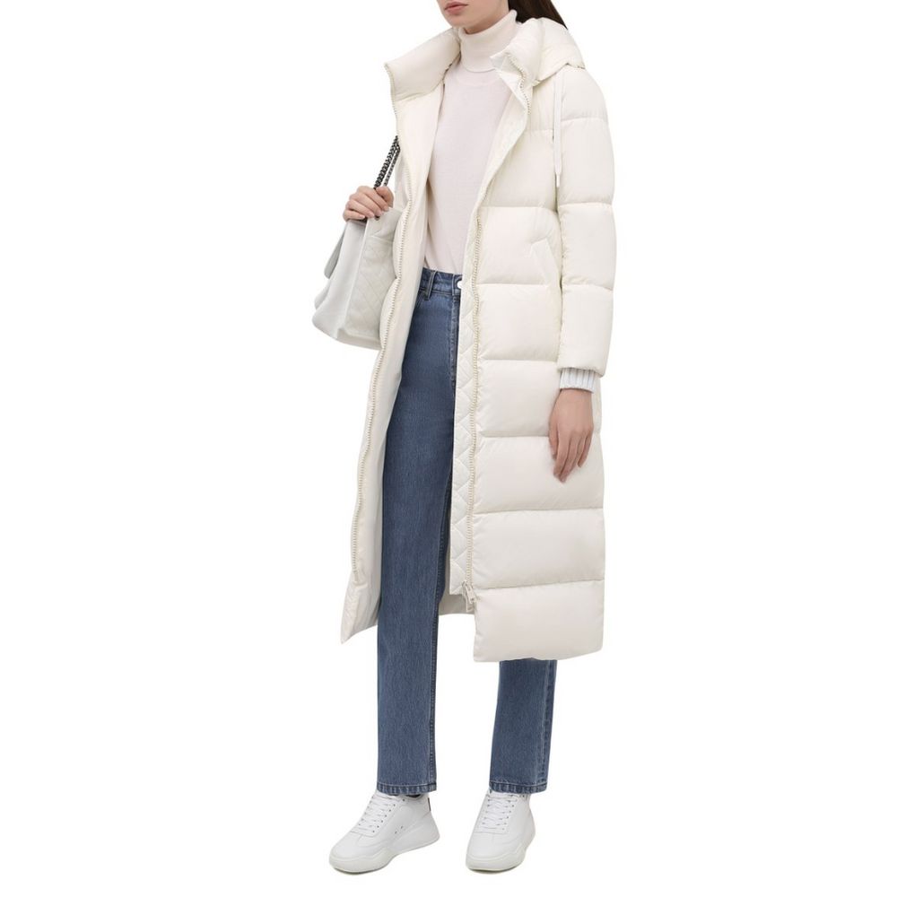 Herno White Maxi Puffer Coat for Women