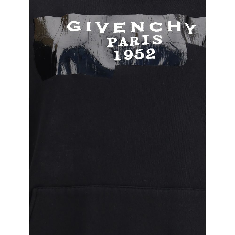 Givenchy Gauzy Fabric Hoodie with Givenchy Tape