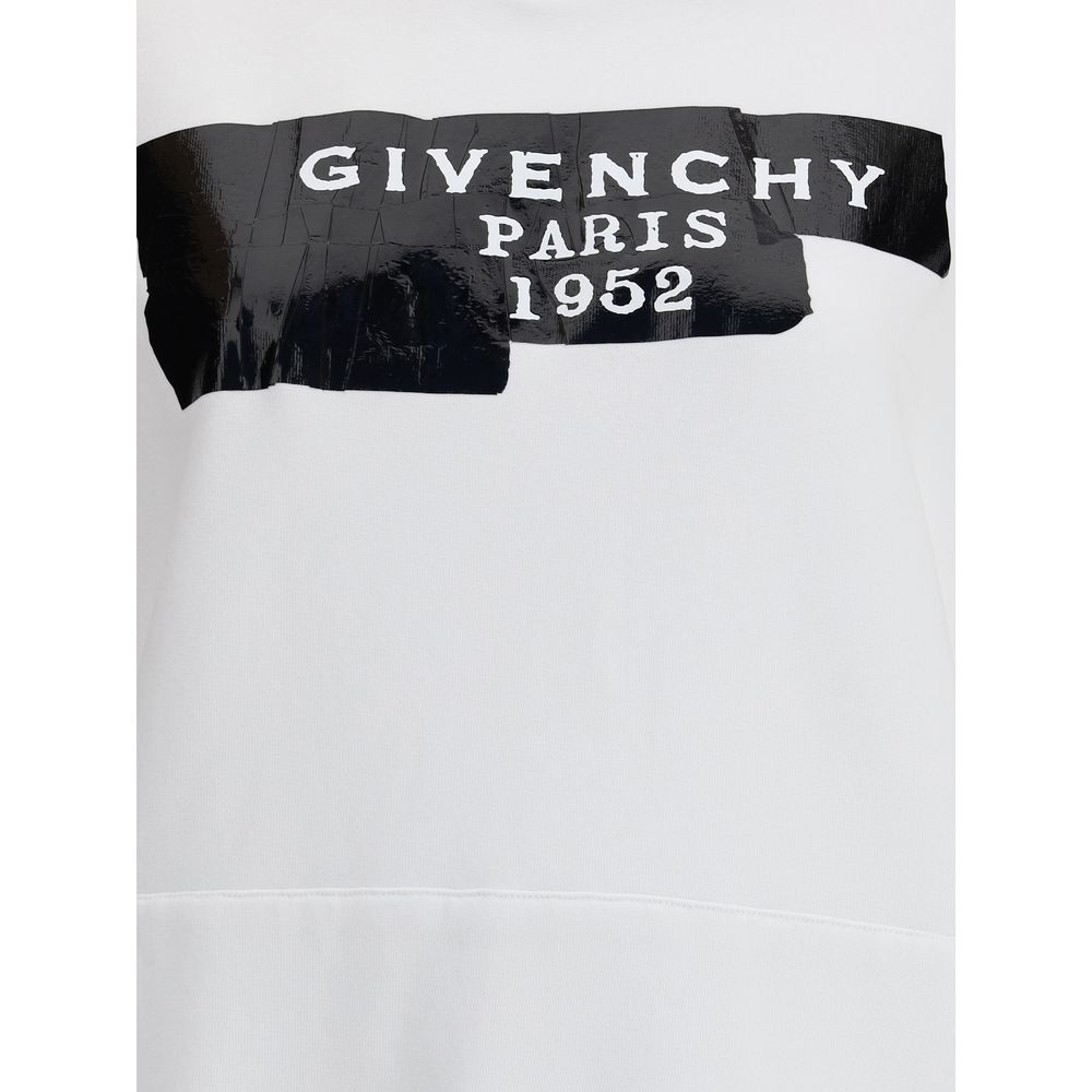 Givenchy Gauzy Fabric Hoodie with Givenchy Tape