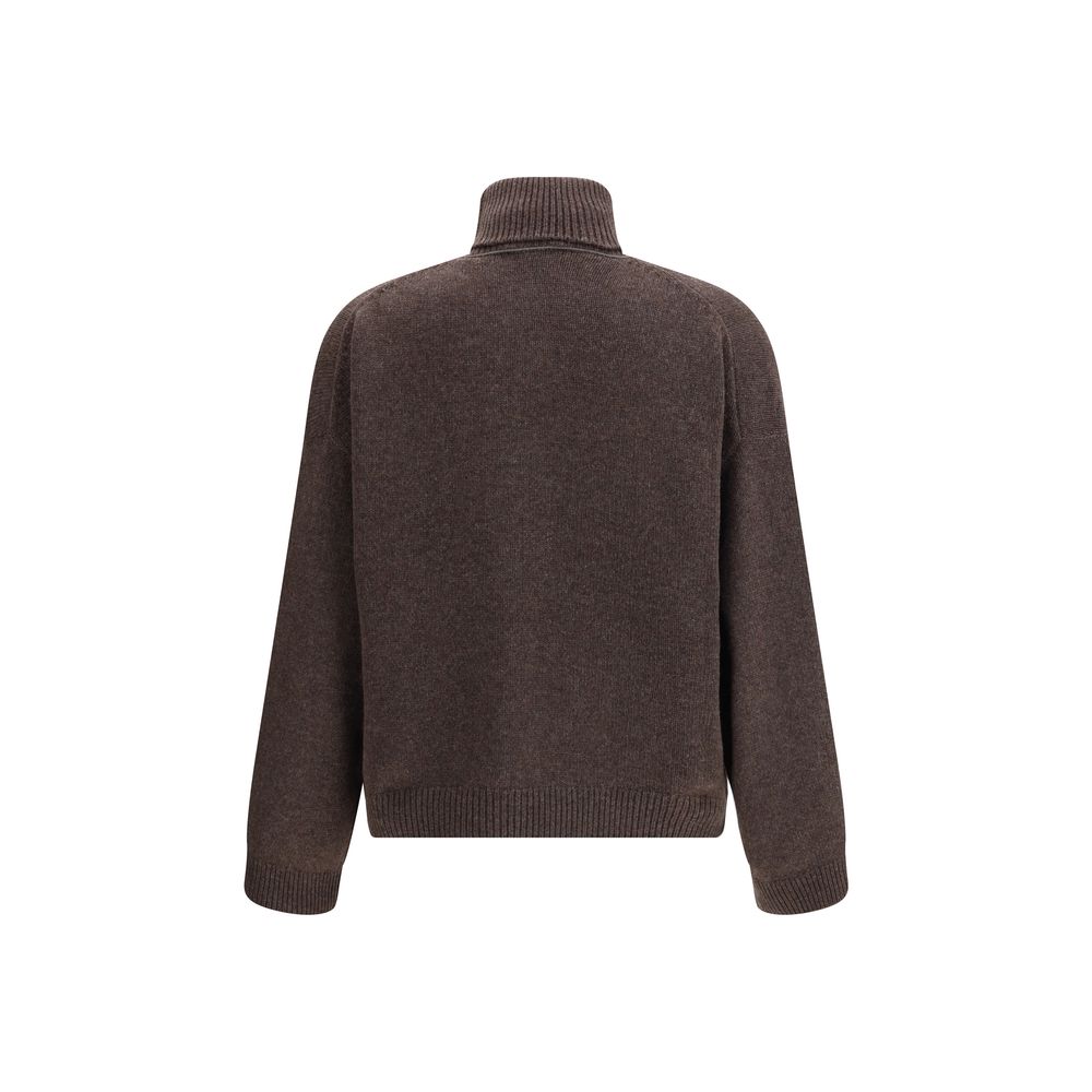 Brunello Cucinelli Brown Cashmere Turtleneck Sweater for Women