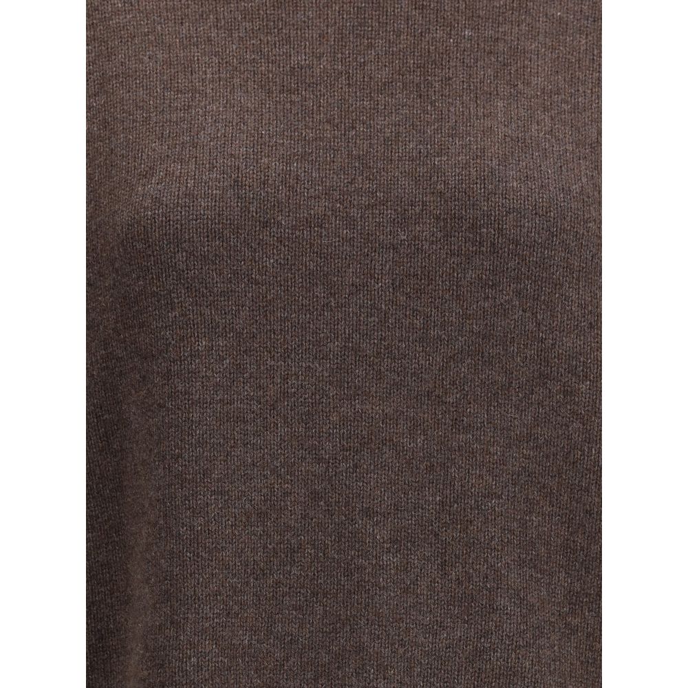 Brunello Cucinelli Brown Cashmere Turtleneck Sweater for Women