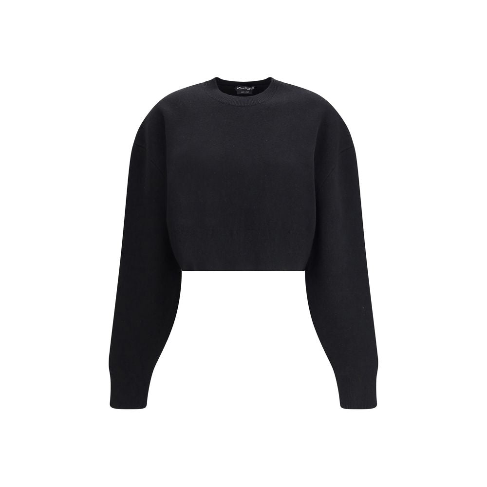 Tom Ford Black Cropped Sweatshirt for Women