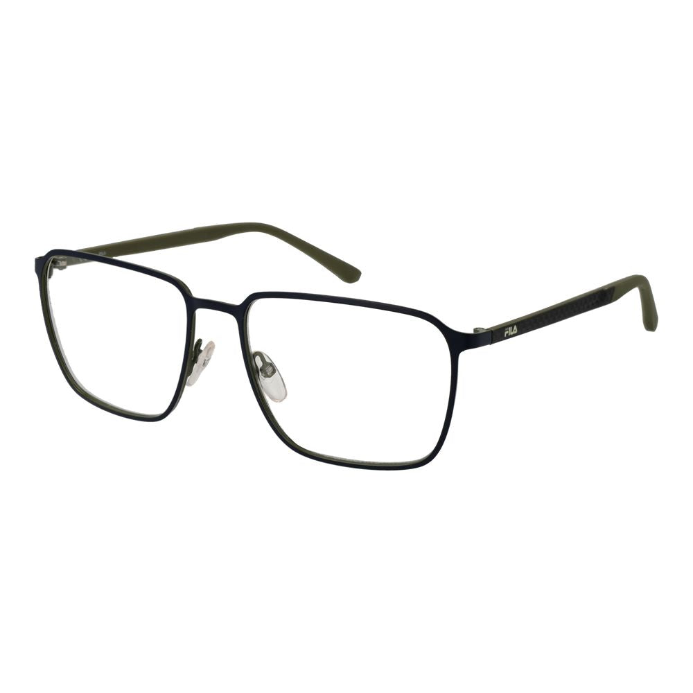 Fila Men’s Blue Optical Frames – Square Full-Rim Design