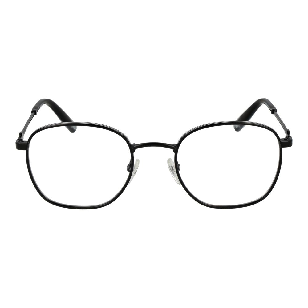 Fila Black Unisex Optical Frames – Round Full-Rim Design