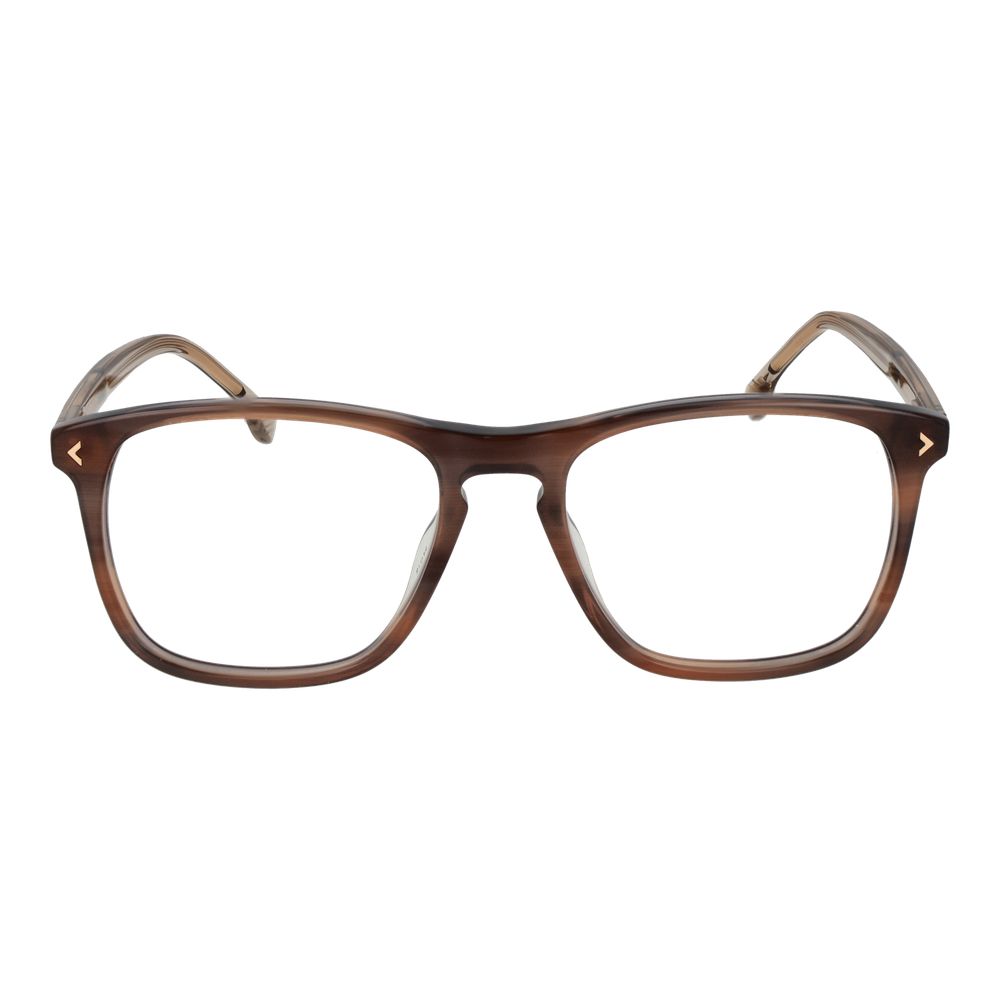 Lozza Brown Men’s Optical Glasses – Square Full-Rim Frame