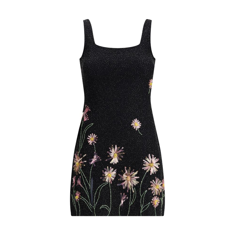 Staud Le Sable Sequin-Embellished Floral Mini Dress