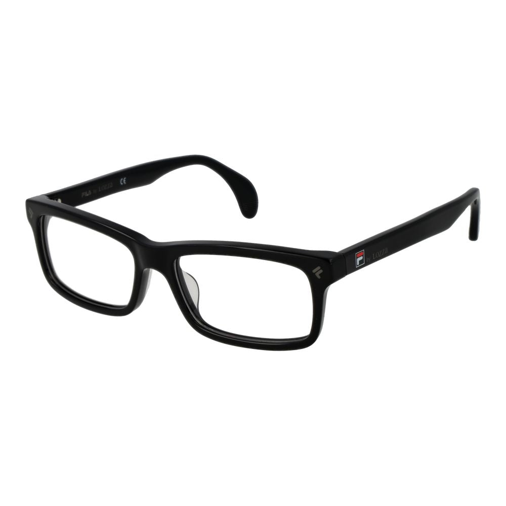 Lozza Black Men's Optical Frames – Full-Rim Rectangle Design