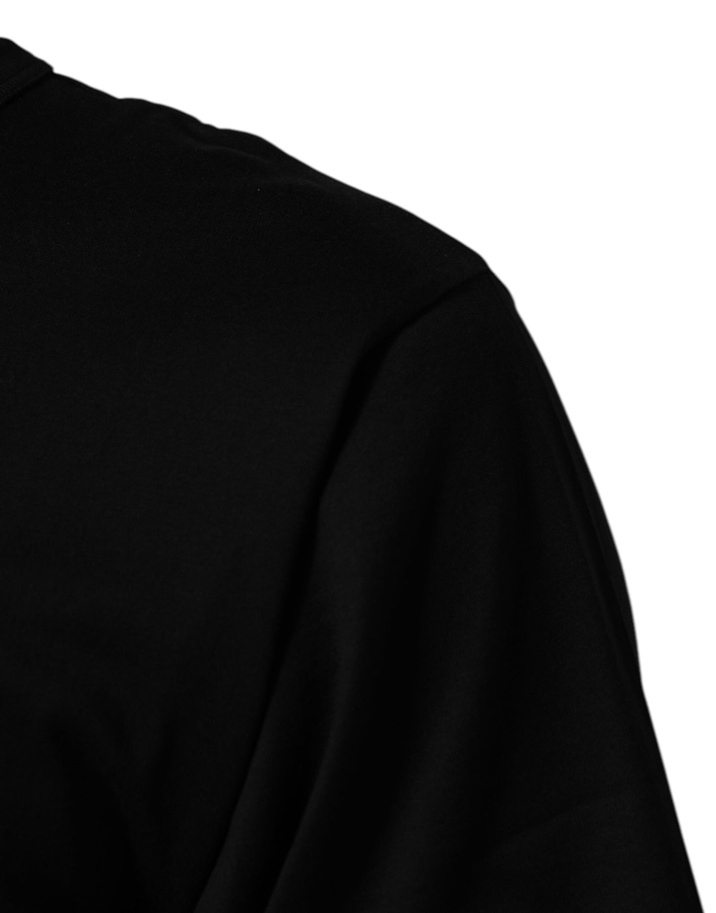 Dolce & Gabbana Black DGRoyals Cotton Men Crew Neck T-shirt