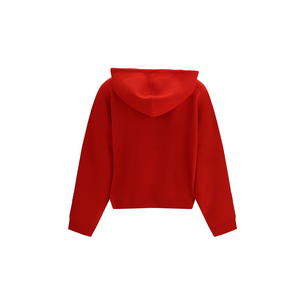 Tory Burch Cropped Wool Hoodie