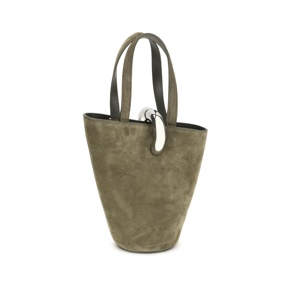 Jacquemus Khaki Asymmetric The Bambola Bucket Bag