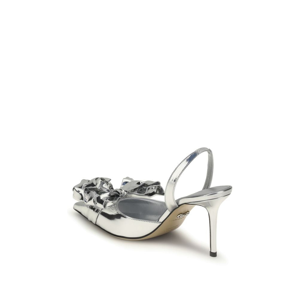MACH & MACH "LE CADEAU" Wrapped Leather Slingbacks