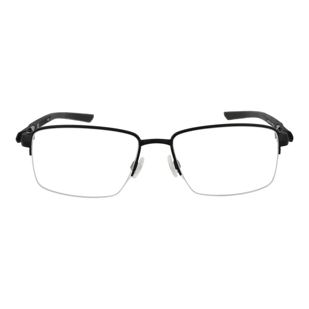 Nike Men’s Optical Glasses – Black Half-Rim Frame, 55mm